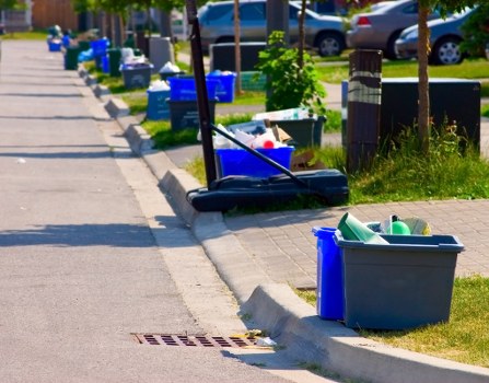 Proper disposal of construction materials