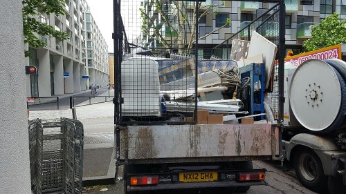 Waste management team handling bulk waste in Barnet