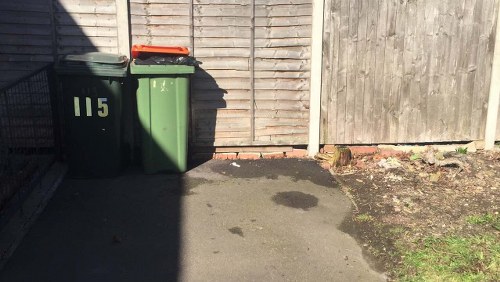 Before and after of a cleared garage in Barnet